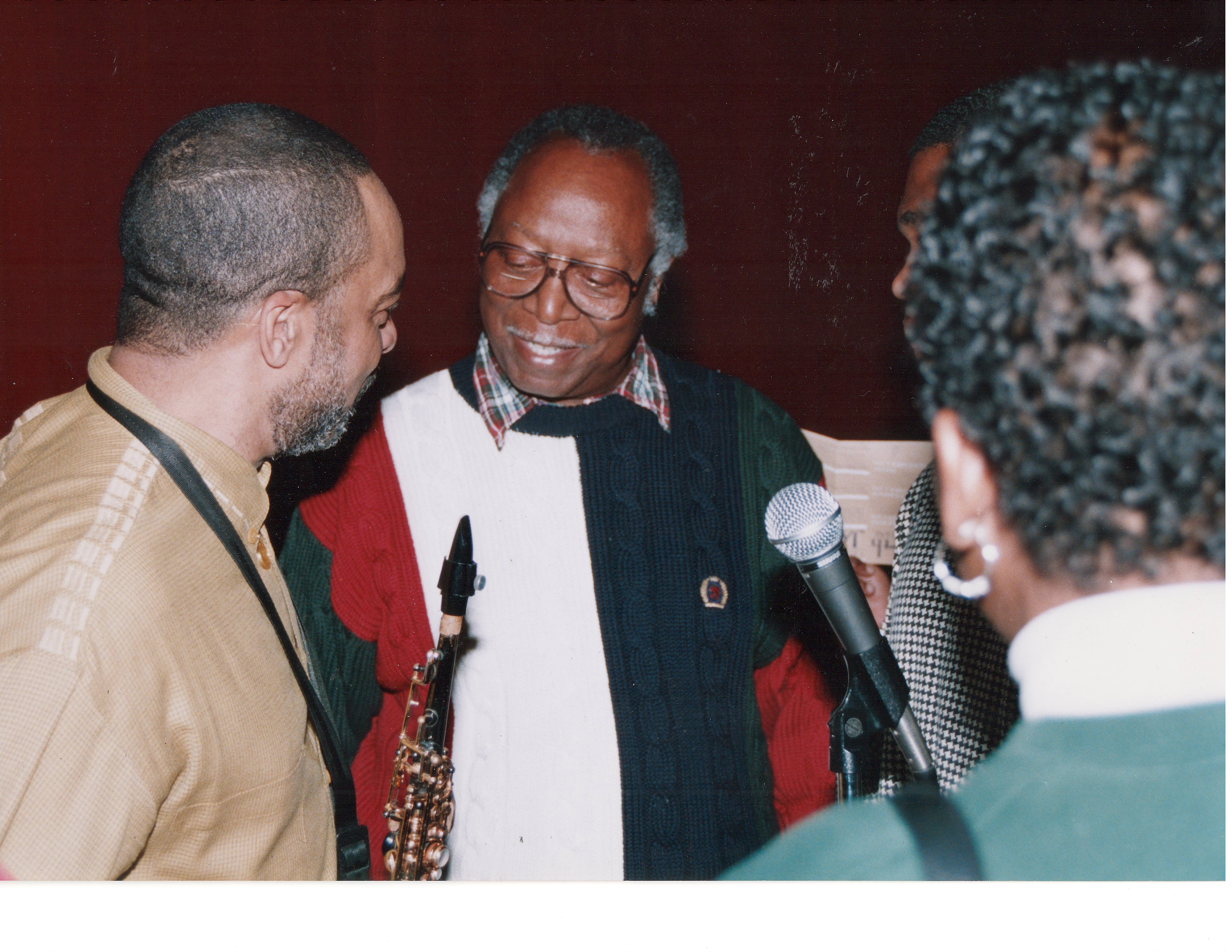 Dr. Lampkins with Mr. Grover Washington, Jr.